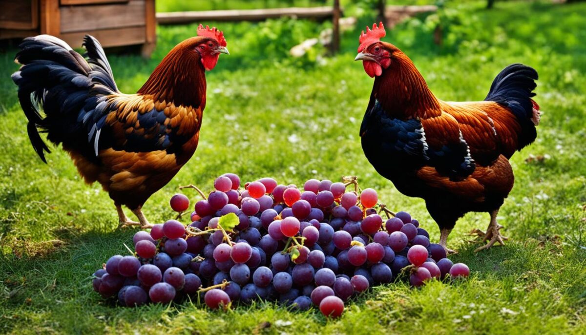 health benefits of feeding chickens grapes