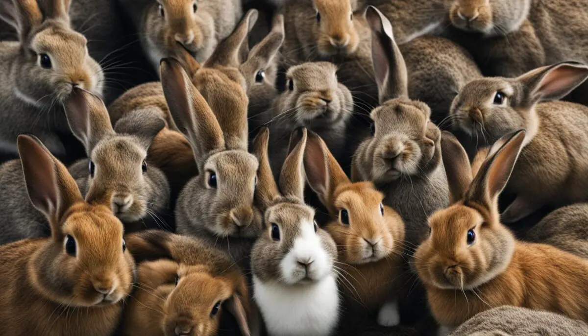 rabbits digging on humans