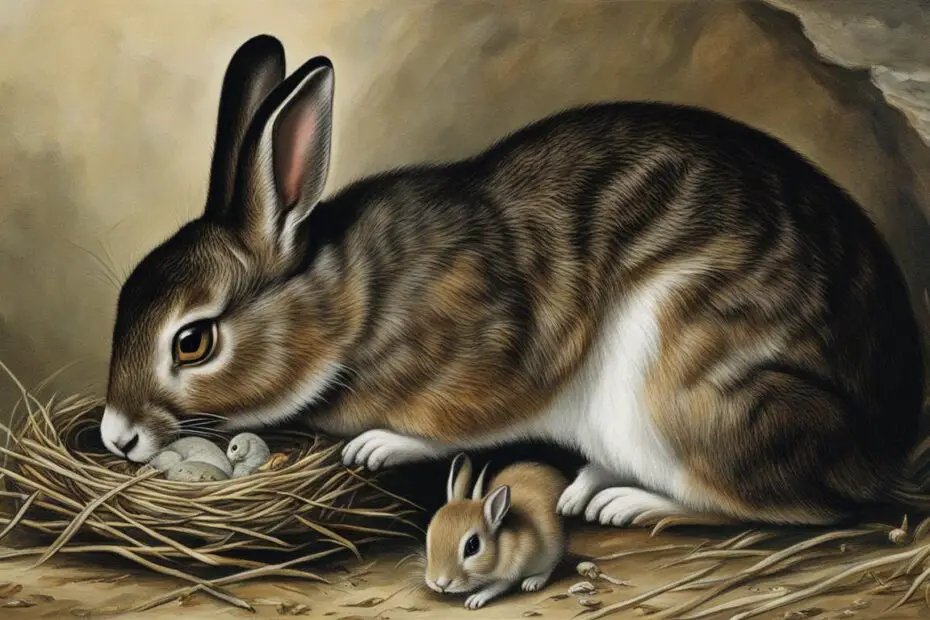 why rabbits eat their babies