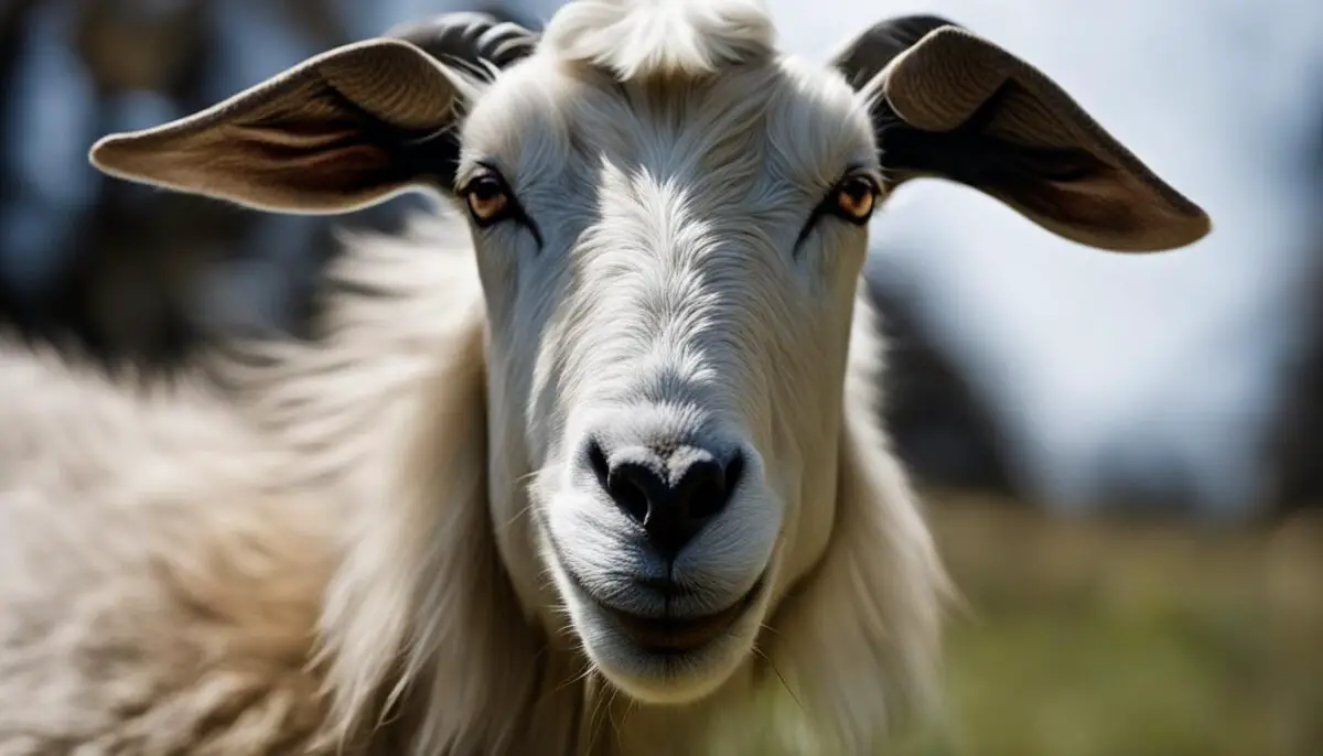 Flehmen Response in a Goat