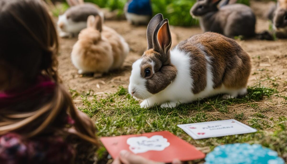 Rabbit recognizing its name