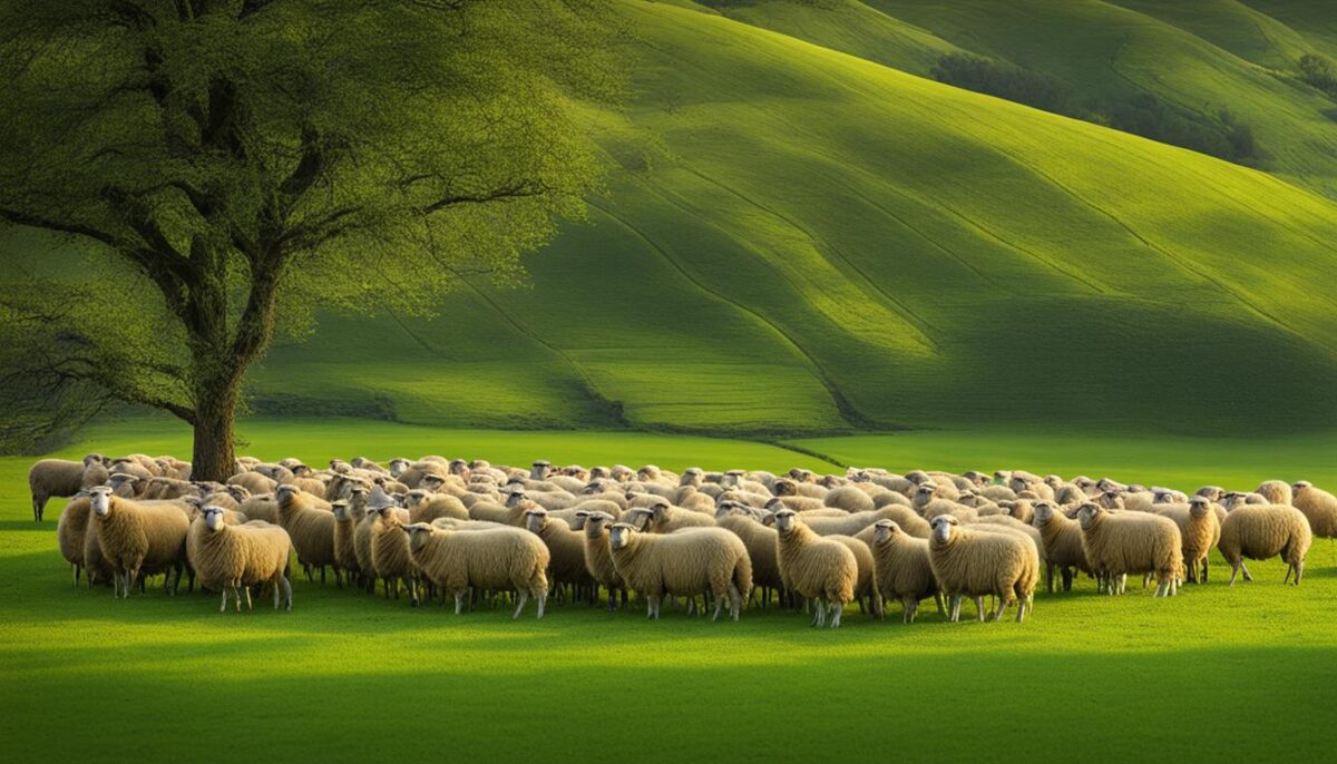 Sheep and human interaction