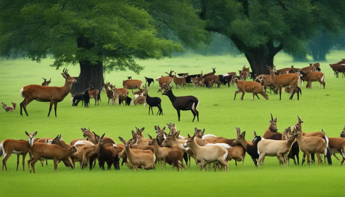 Social Behavior of Deer and Goats