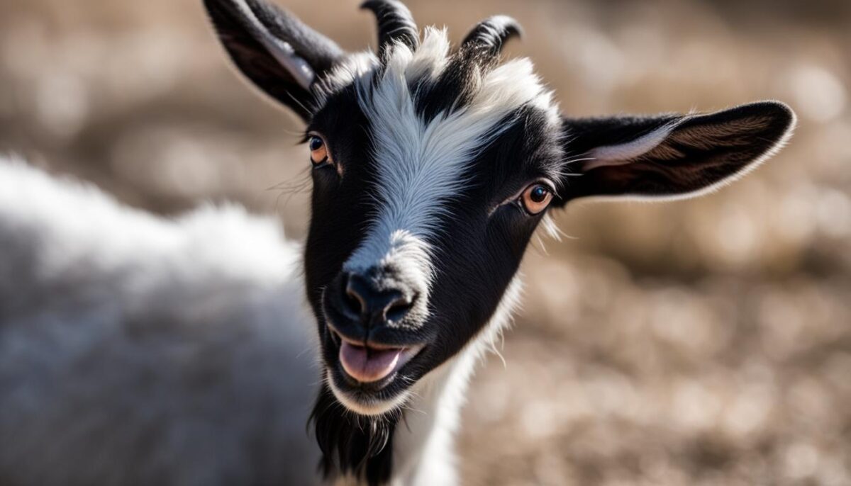 baby goat foaming at the mouth