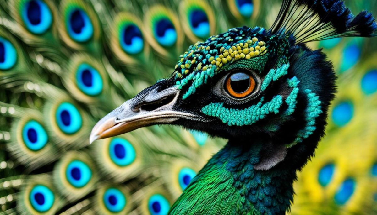 baby male peacock
