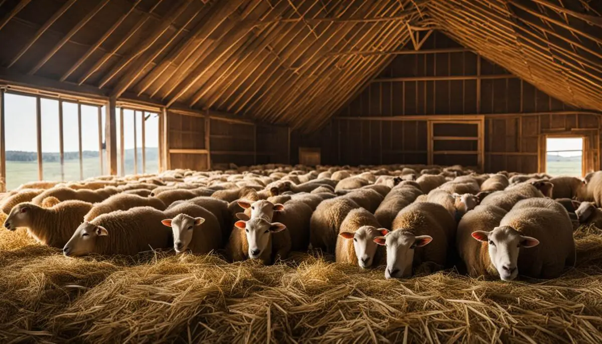 bedding for sheep