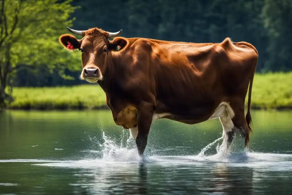 can cows drown through their anus