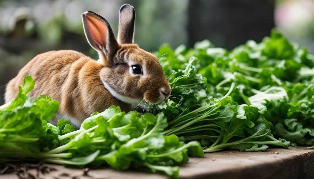 can rabbits consume radish greens