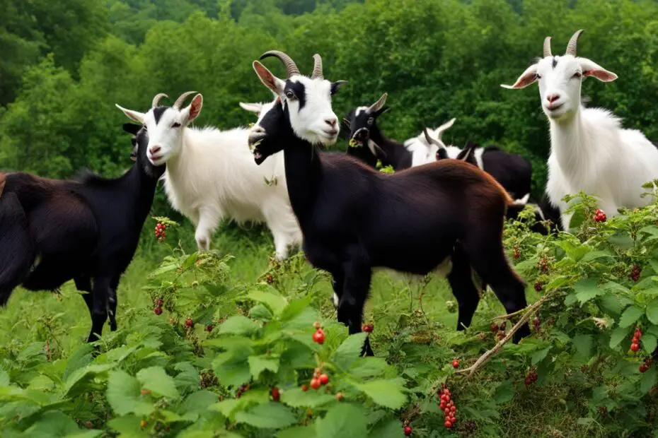do goats eat blackberry bushes