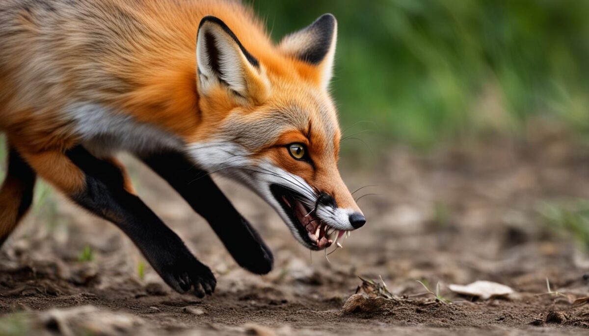 foxes biting behavior