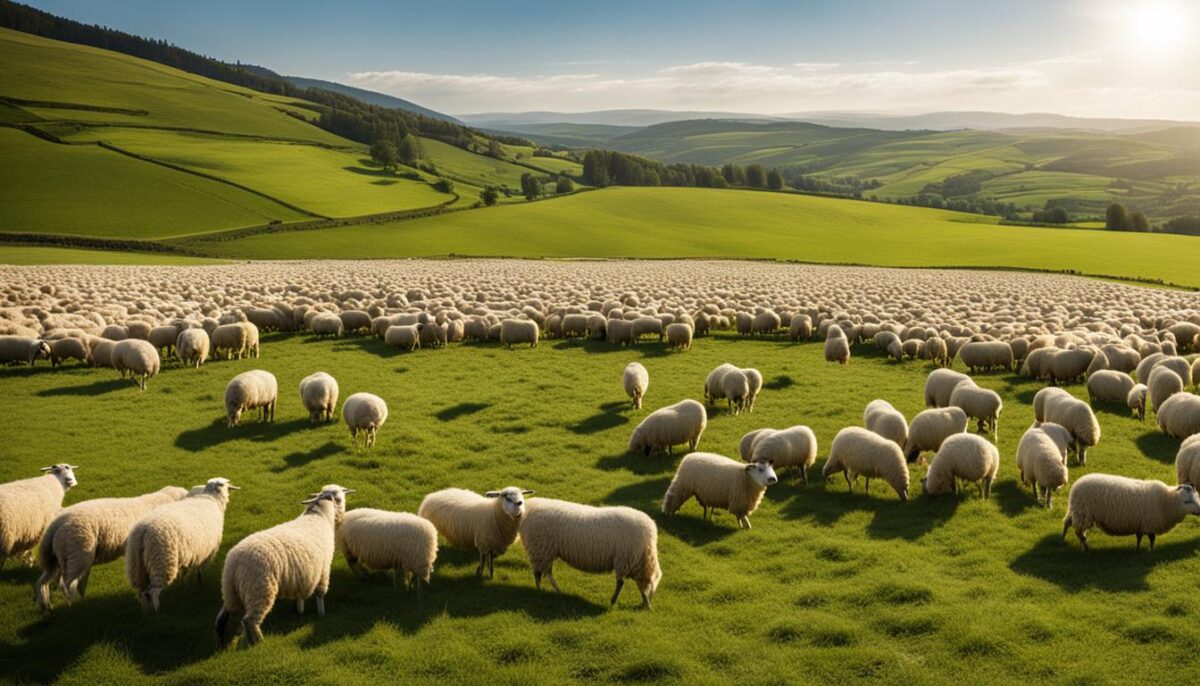 free-range sheep farming