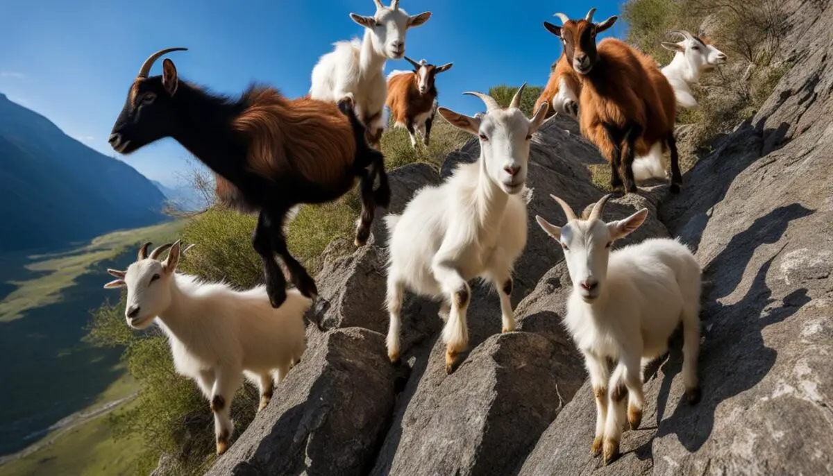 goat climbing