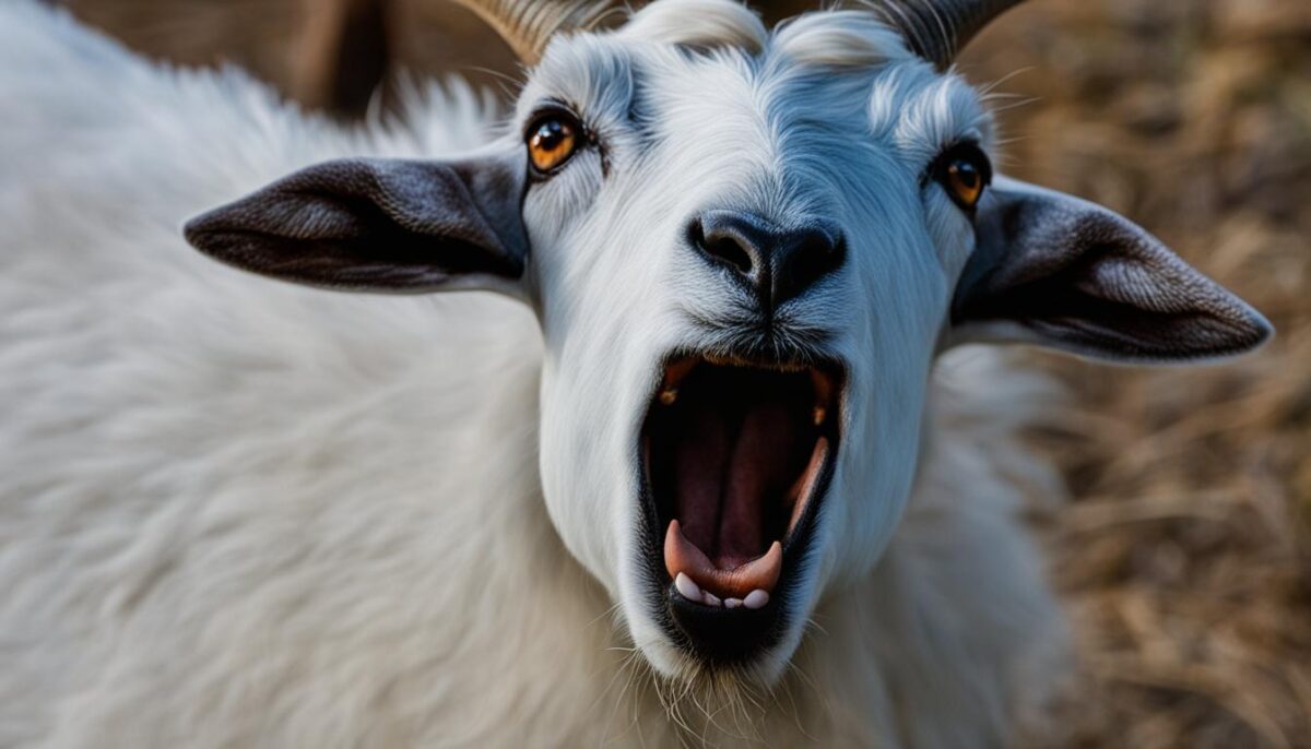 goat frothing at mouth