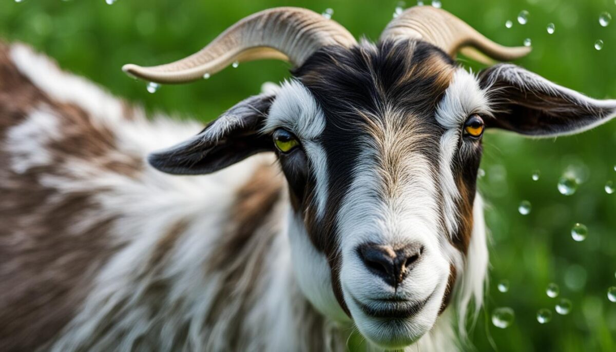 goat frothing at mouth