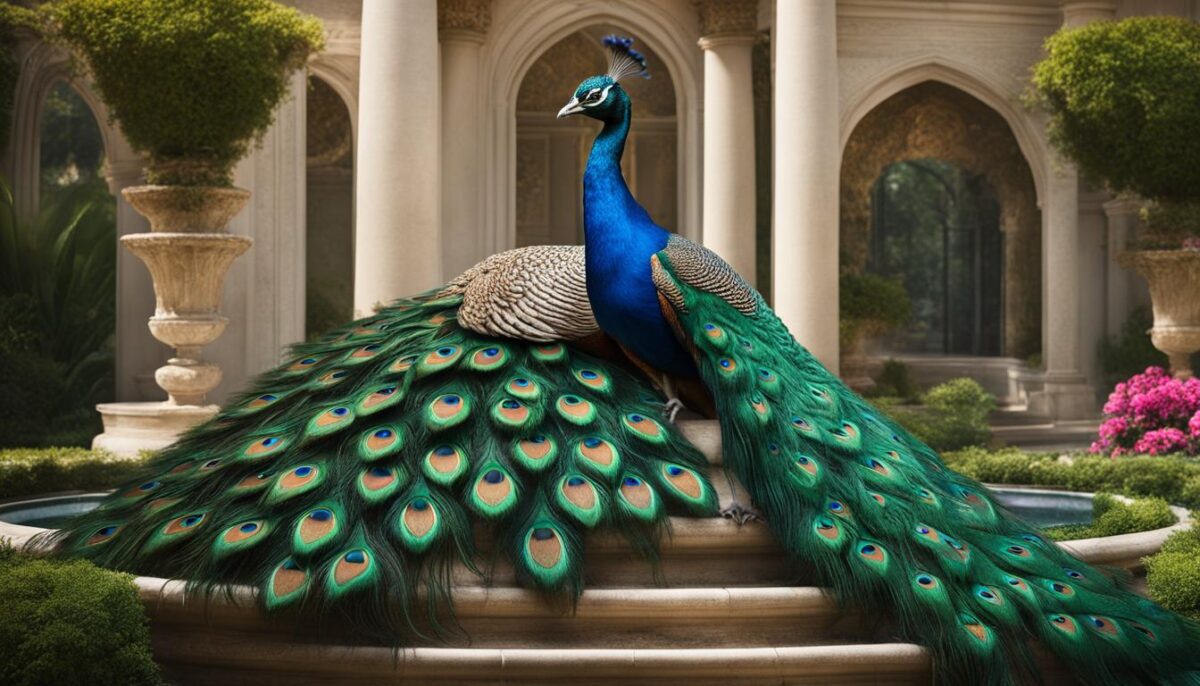 keeping peacocks for beauty and prestige