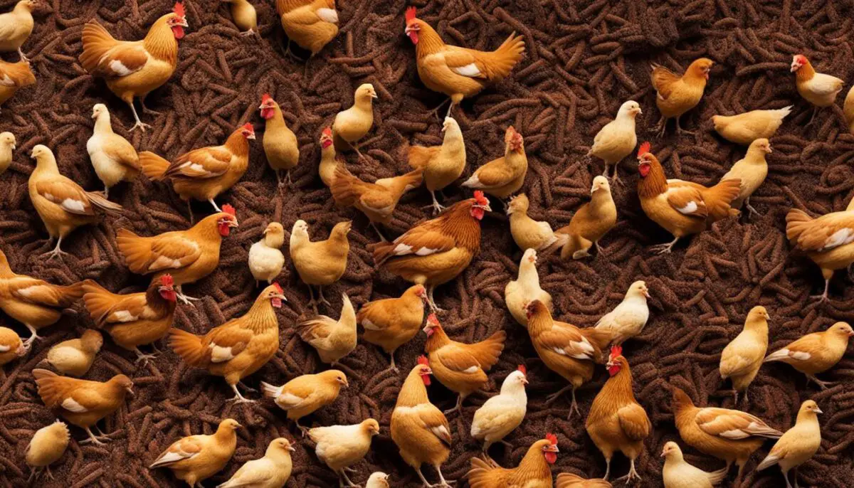 mealworms as chicken feed