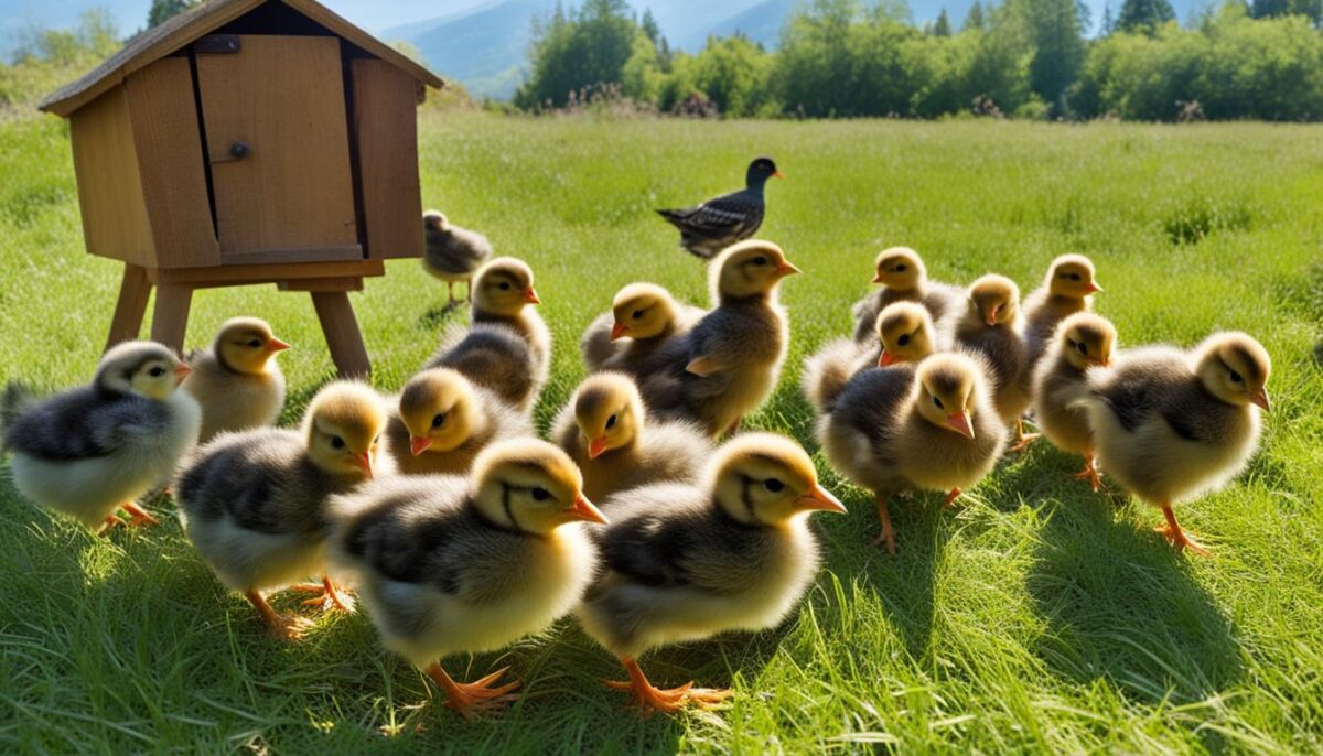 moving chicks to the coop