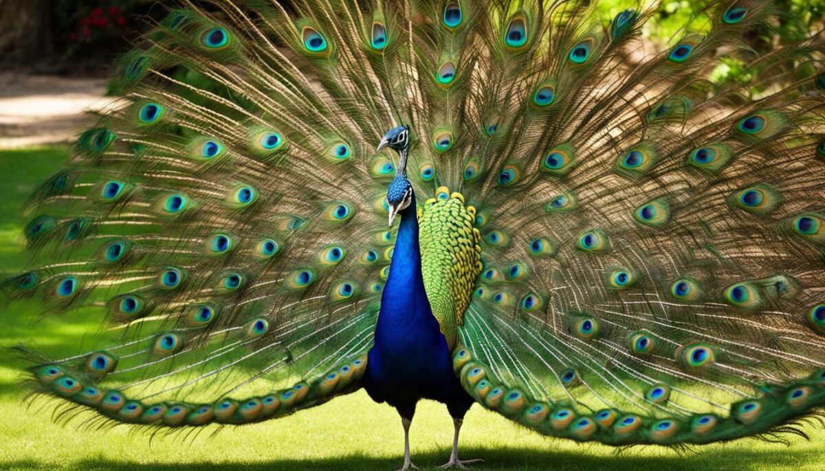 peacock courtship behavior