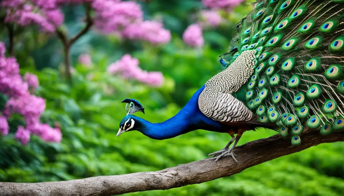 peacock mating season