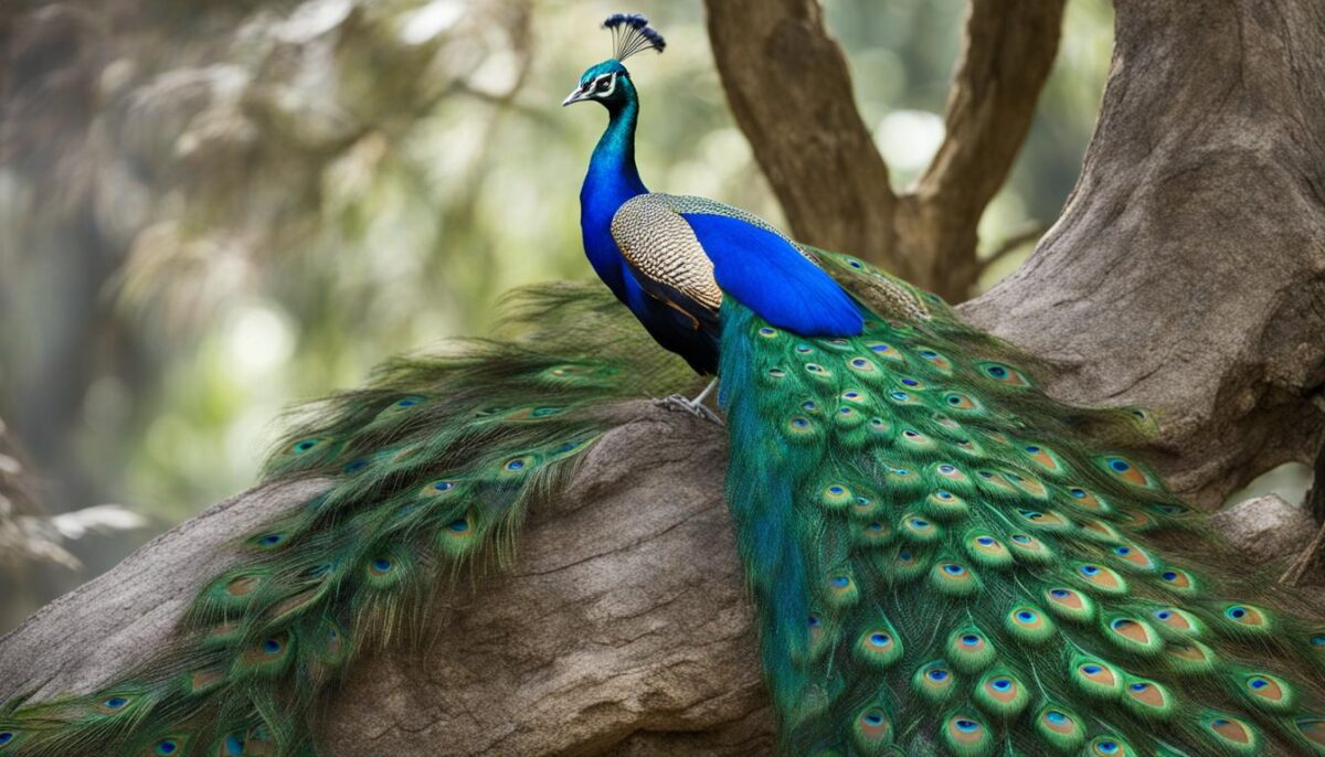 peacock plumage