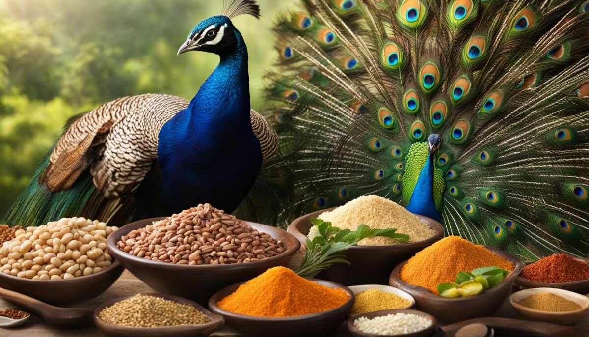 peacock protein requirements
