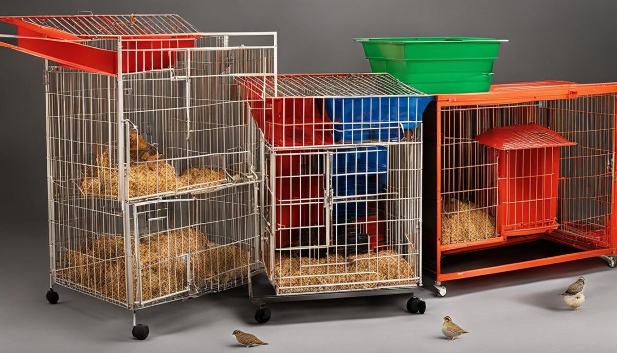 quail cage accessories