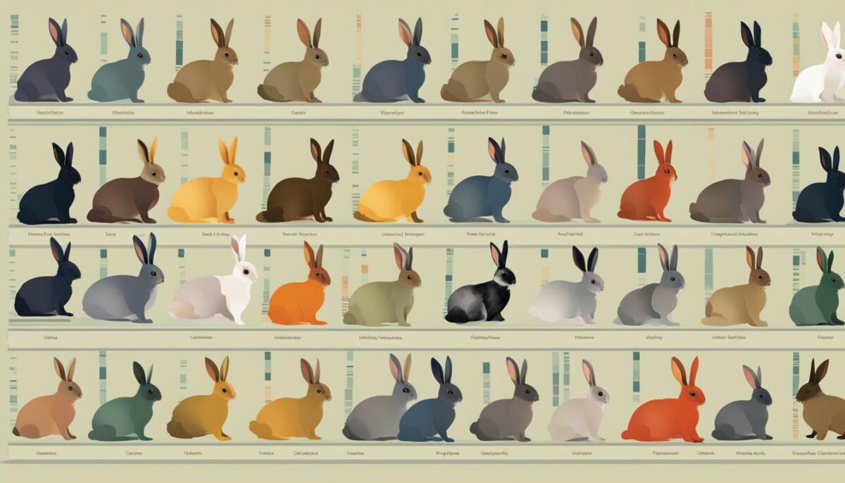 rabbit color genetics chart