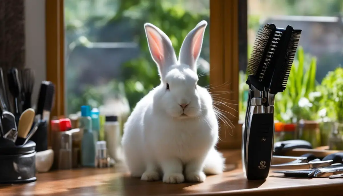 rabbit grooming