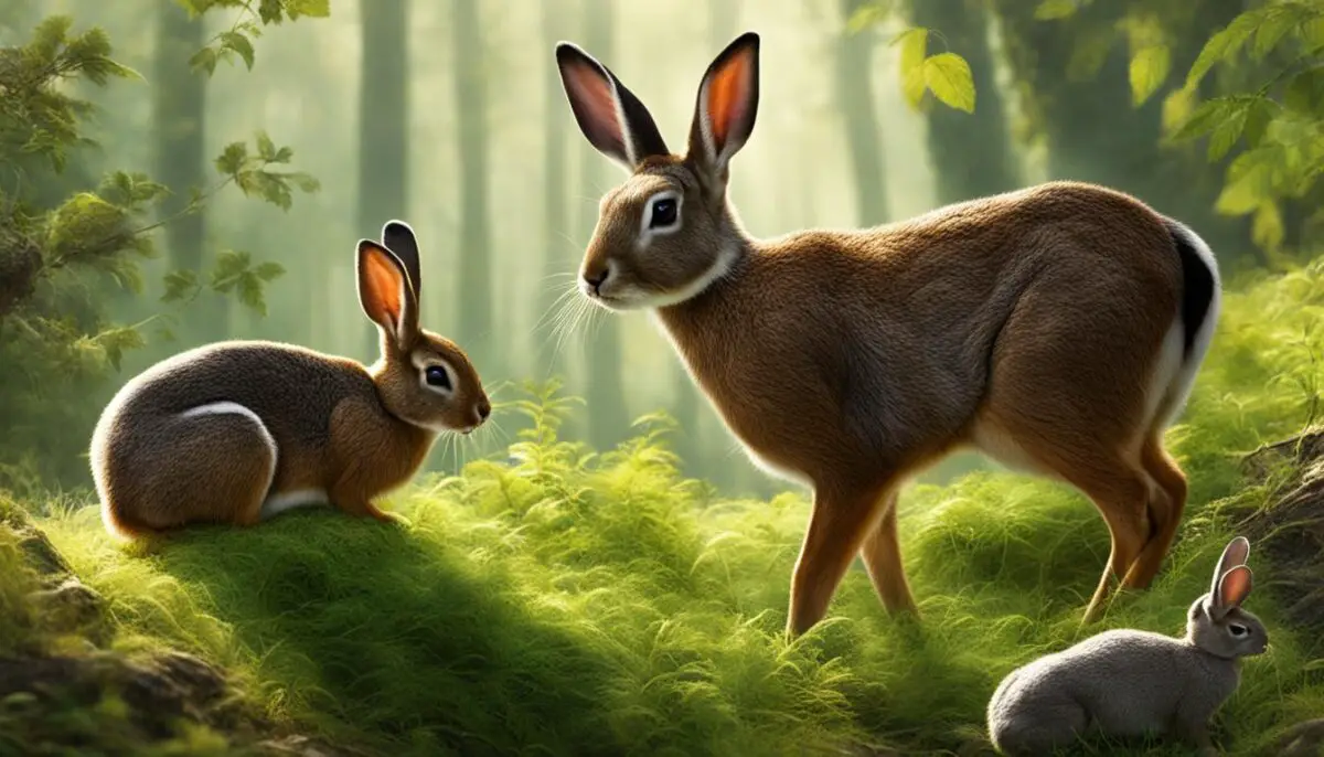 rabbit scat and deer scat comparison
