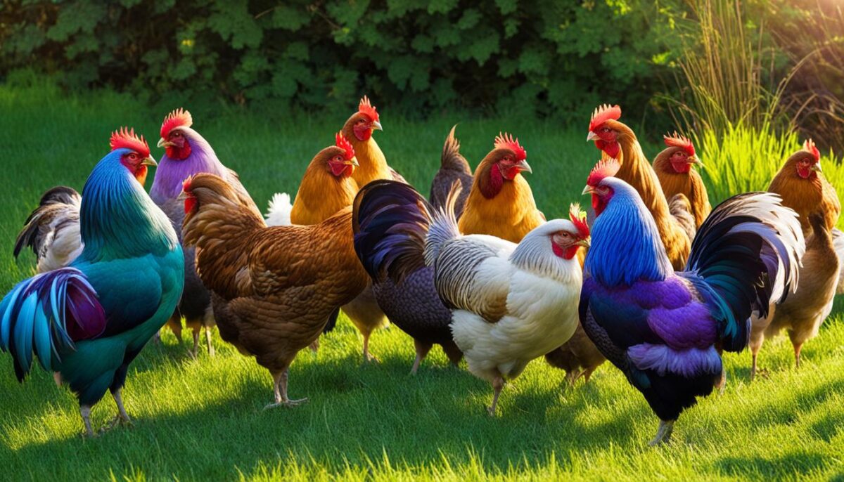 rainbow chicken breeds