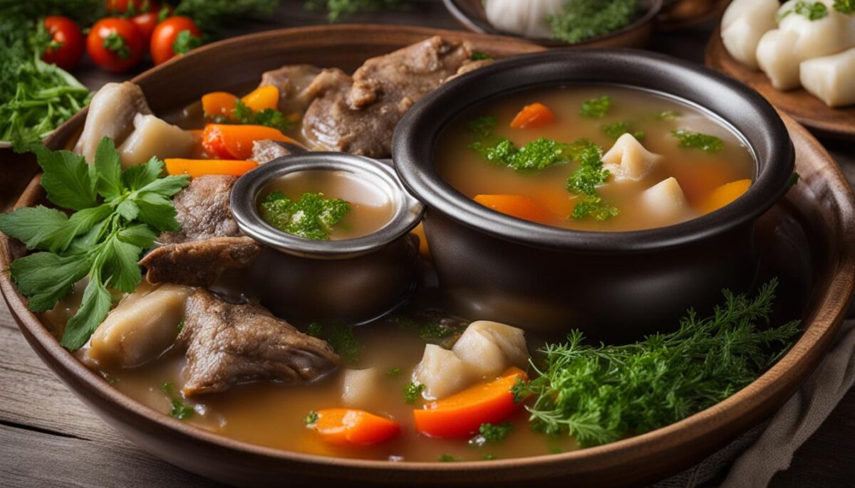 traditional cow foot soup benefits