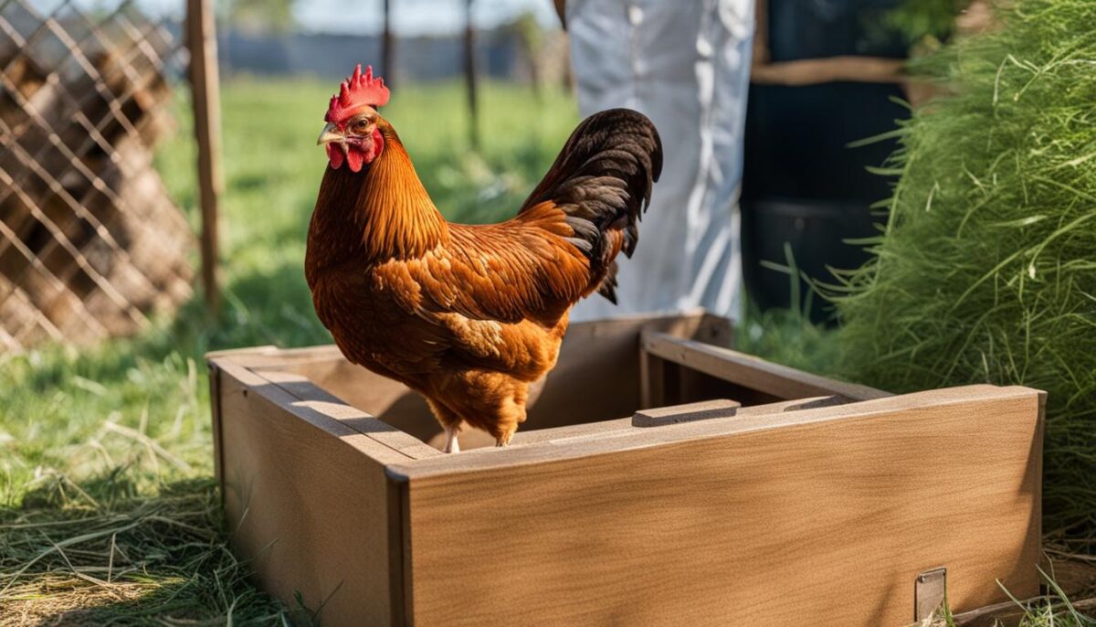 training a chicken to use a litter box