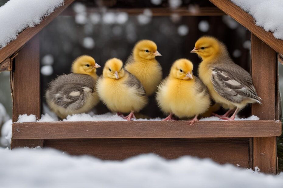 when can chicks go outside in winter