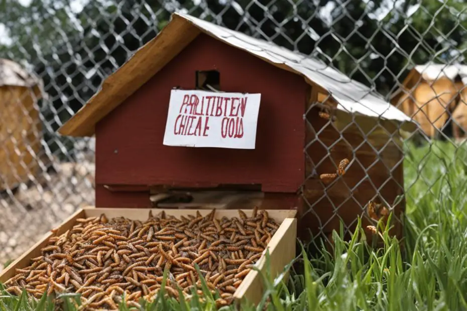 why is it illegal to feed chickens mealworms