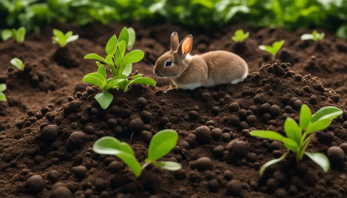 The nutrient-rich properties of rabbit droppings