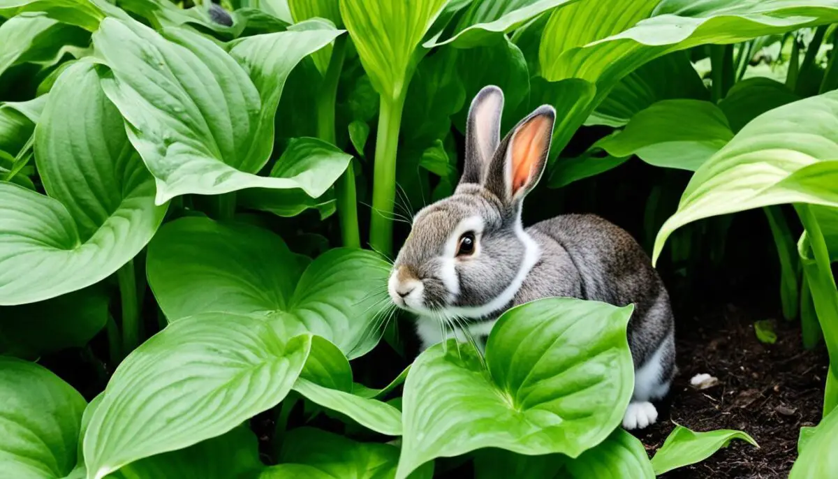 rabbit diet and hostas