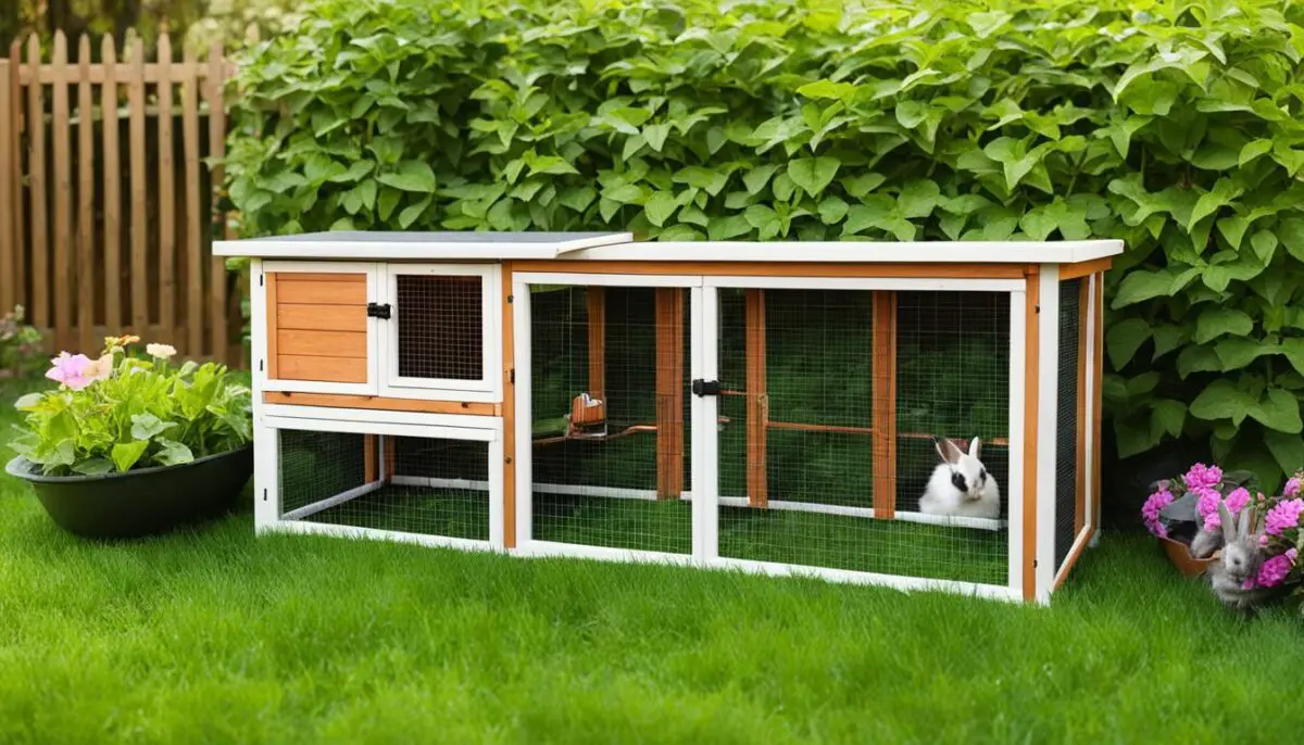 outdoor rabbit hutch
