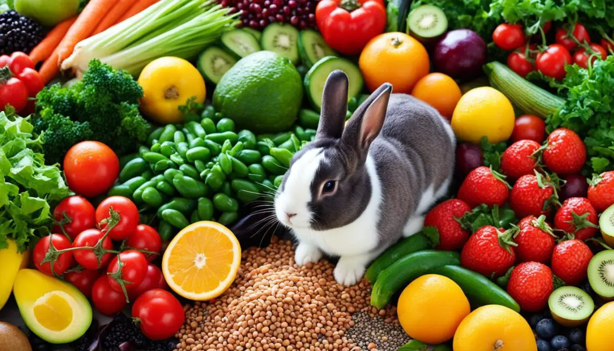 Sweet feed for rabbits