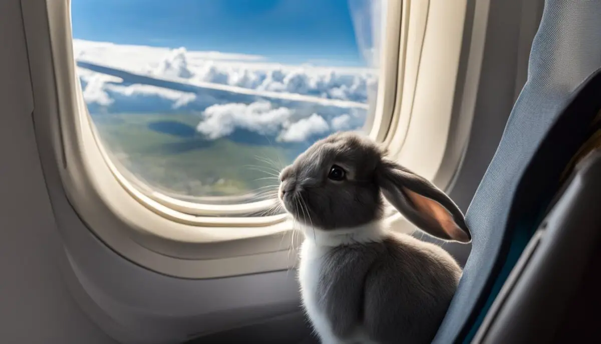 flying with a rabbit in cabin