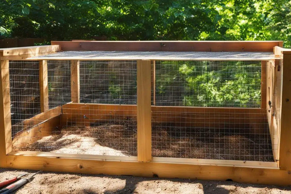 how to build a outdoor rabbit hutch