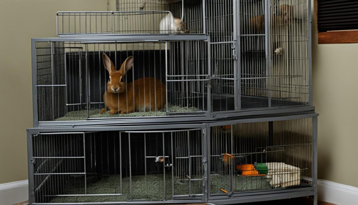 rabbit cage rack