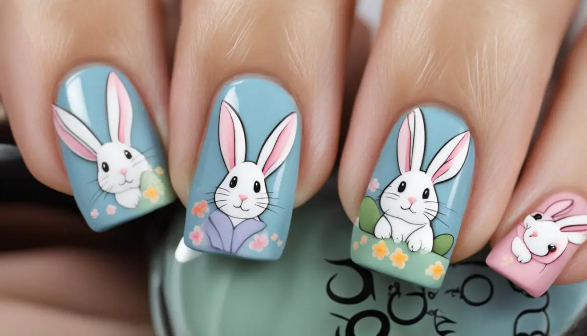 rabbit nail art